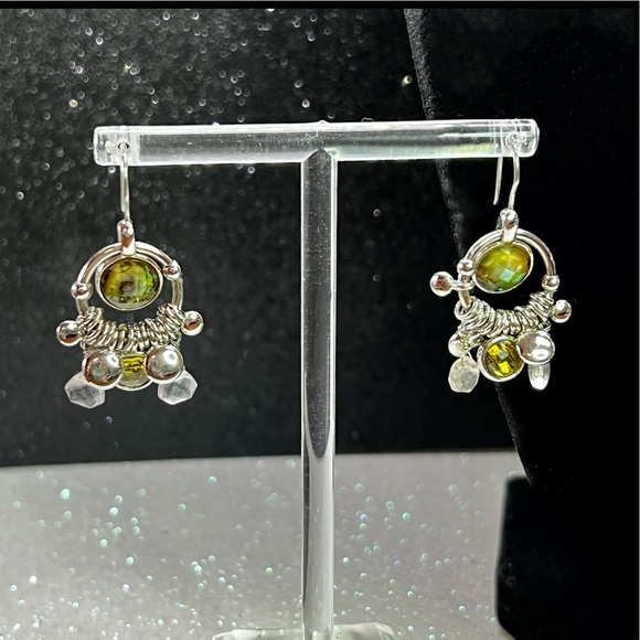 Vintage Lia Sophia Silver Ammonite Pendant & Earrings - Picture 5 of 7